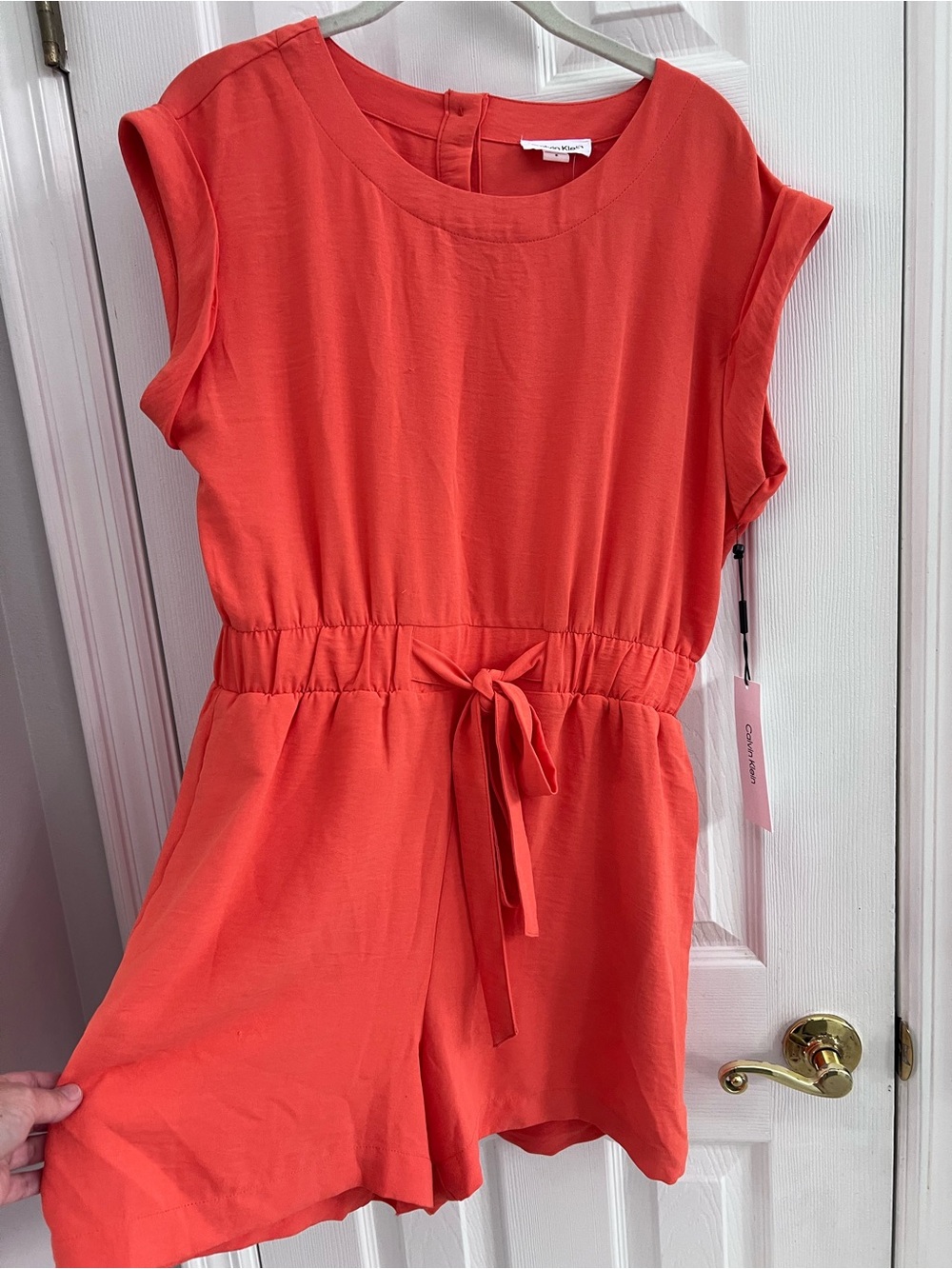 Calvin Klein Coral Short Sleeve Top
